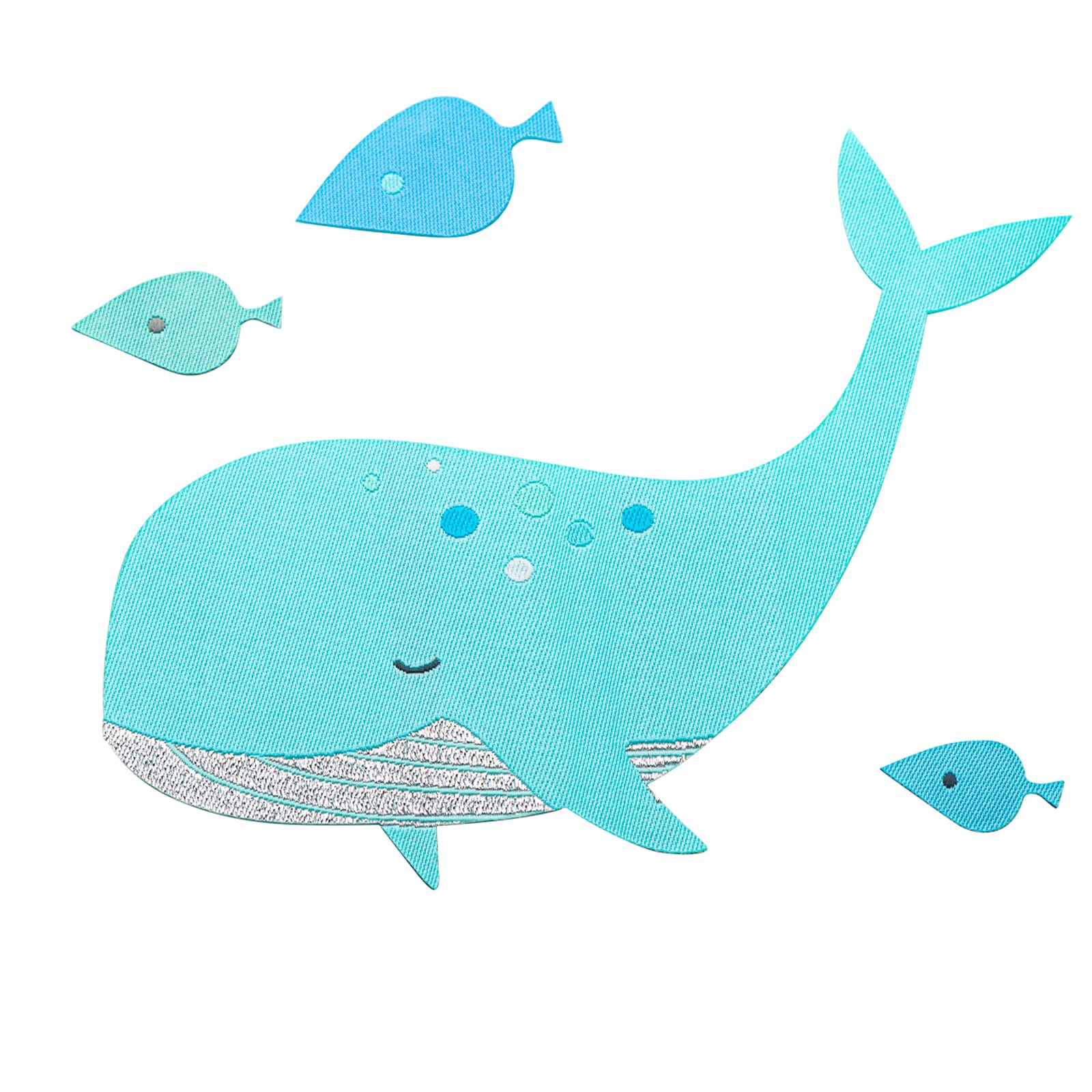Fabfabstickers Bügelsticker Whale - Wal 