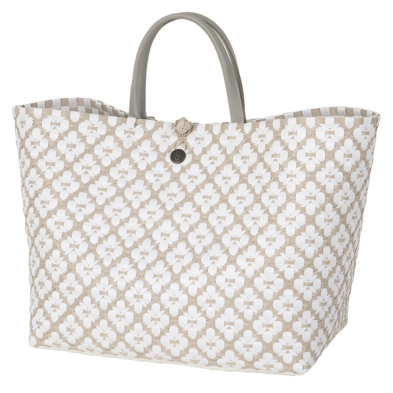 Handed By Motif Bag - Shopper Einkaufskorb Grösse / Siz L - Farbe Pale grey - Grau