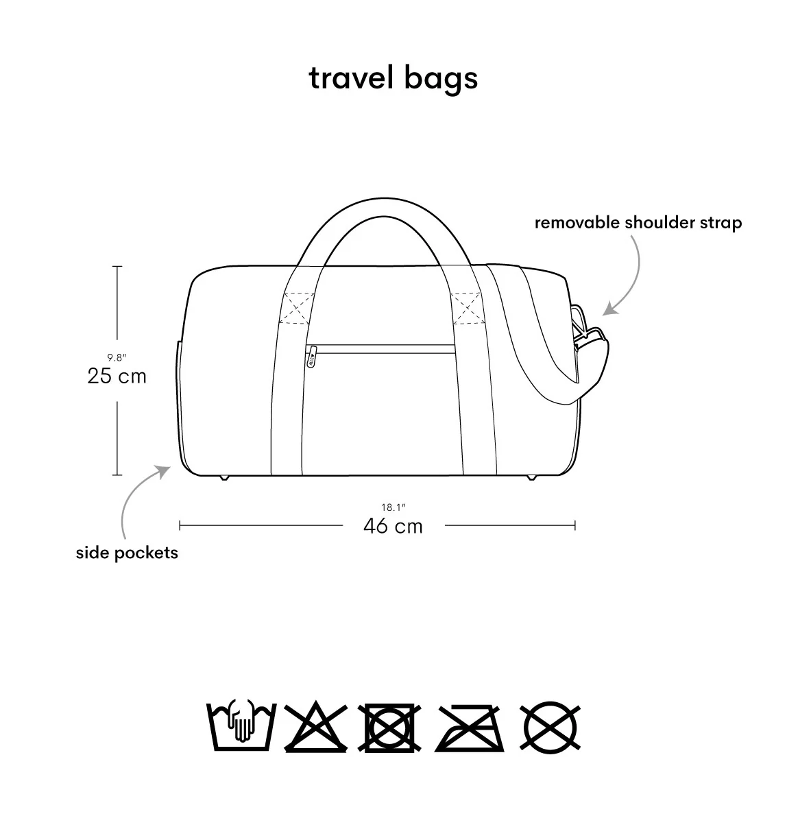 A Little Lovely Company Reisetasche Kirschen A Little Lovely Company Reisetasche Kirschen