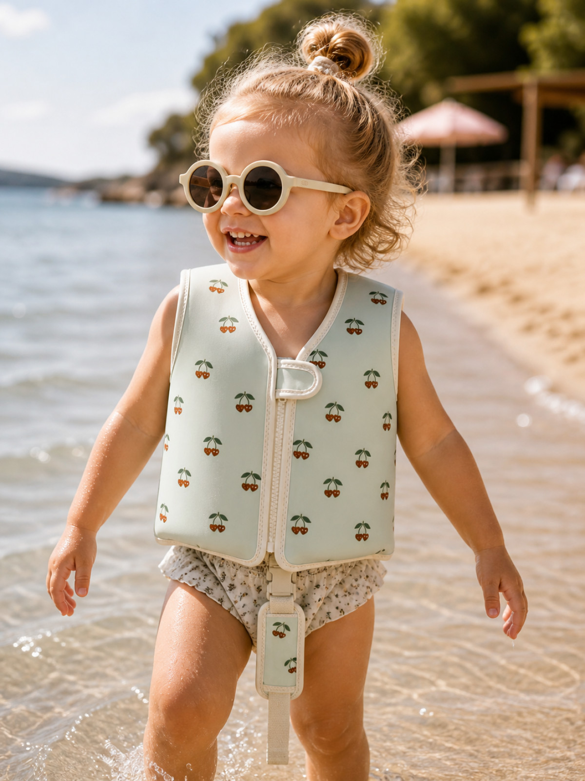 JEP KIDS - SLIPSTOP Schwimmweste - Cherry Green - Kirschen