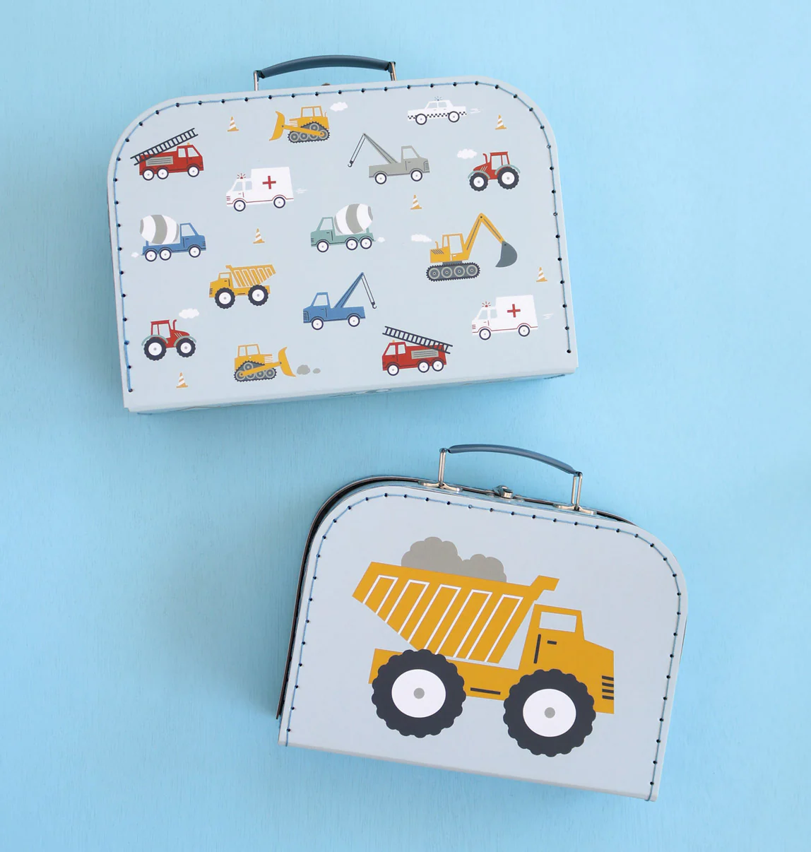 A Little Lovely Company Kofferset Fahrzeuge A Little Lovely Company Kofferset Fahrzeuge