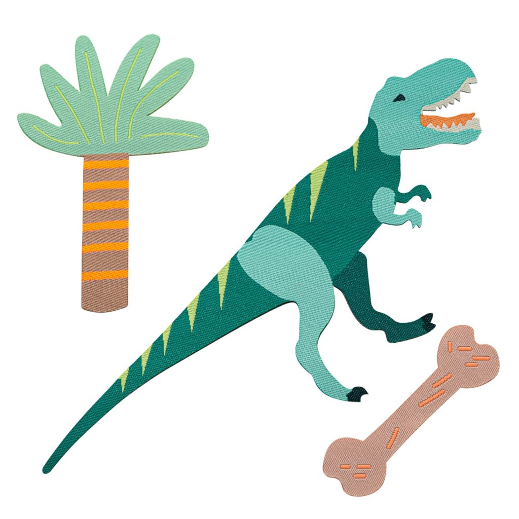 Fabfabstickers Bügelsticker Dino Tyrannosaurus