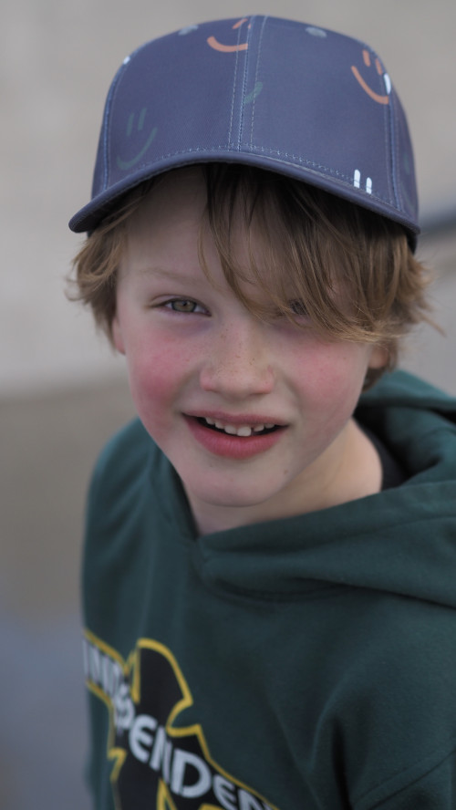 JEP KIDS Kappe in grau mit Smiley  