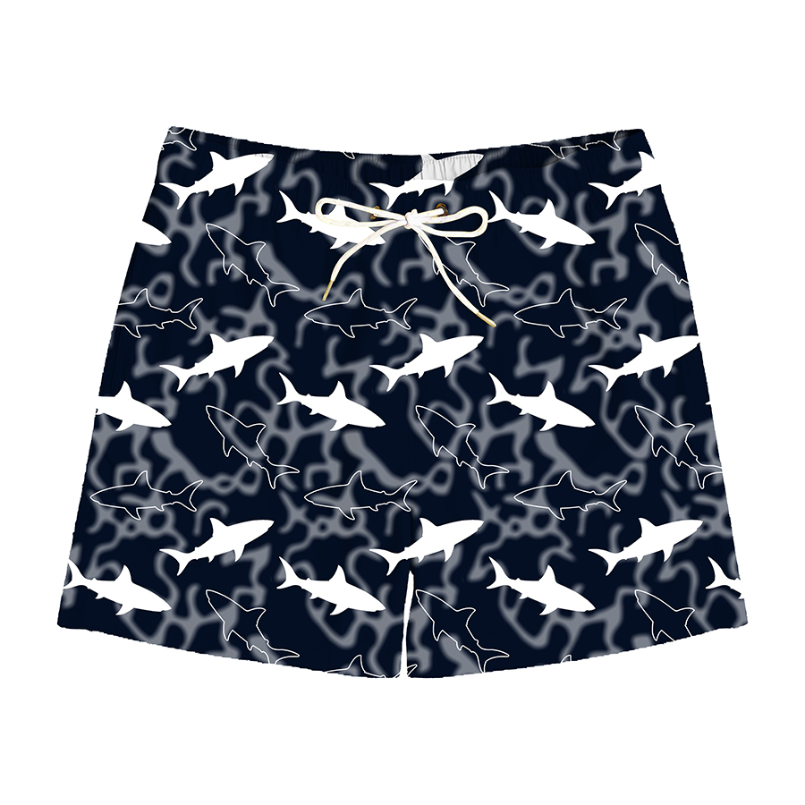 Slipstop Big White Badeshort mit Kordel  