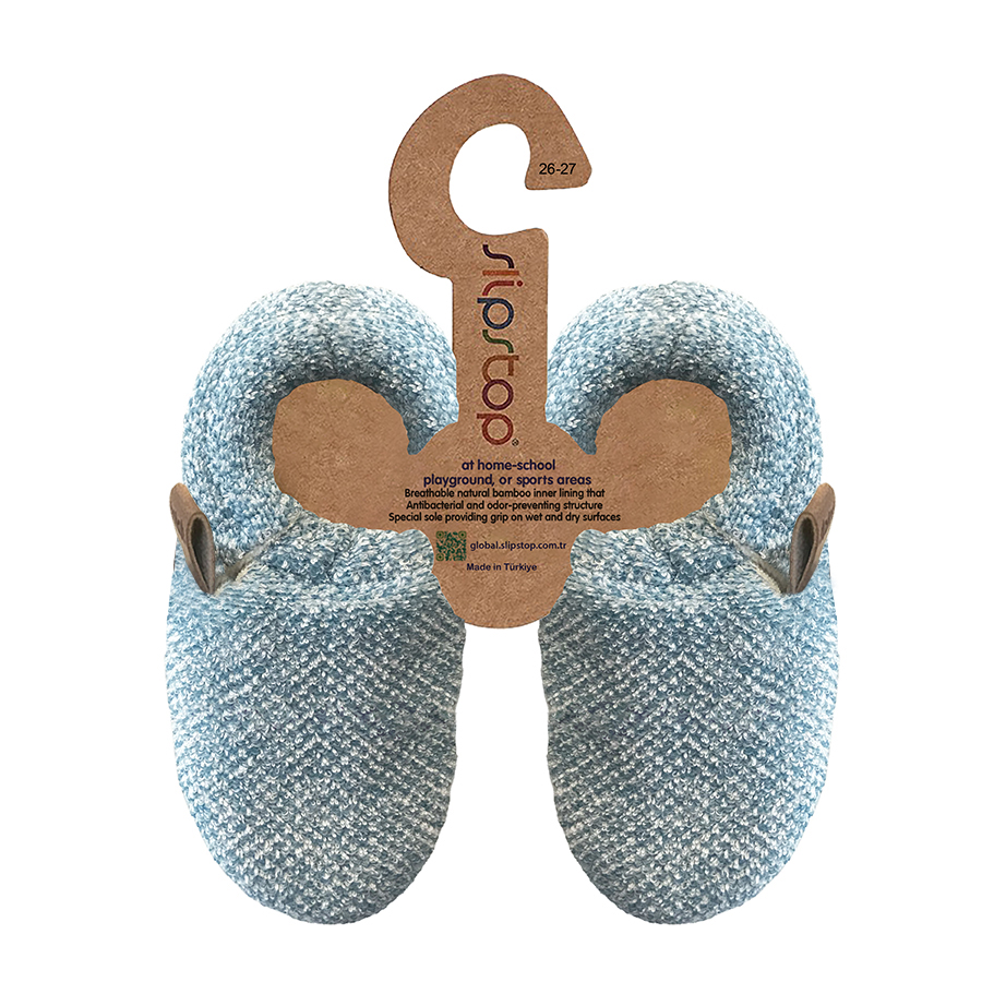 Slipstop Bootie Hausschuh - Petrol Junior