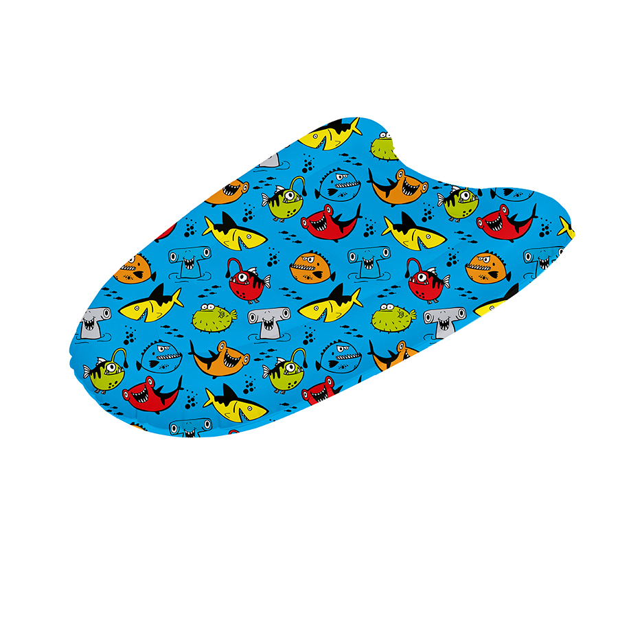 Slipstop Schwimmbrett Aquatic- blau mit Fischen