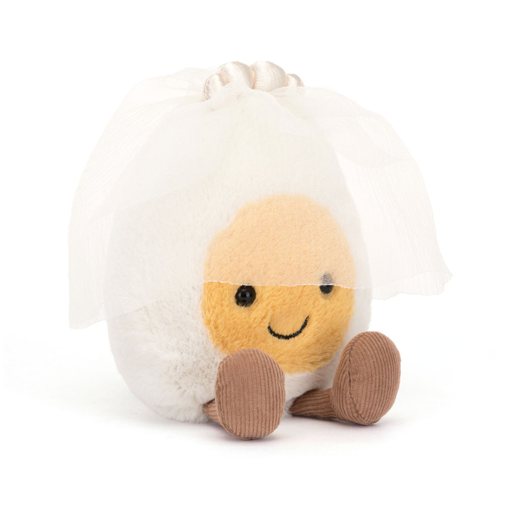 Jellycat Amuseables Boiled Egg Bride Kuscheltier 14 cm