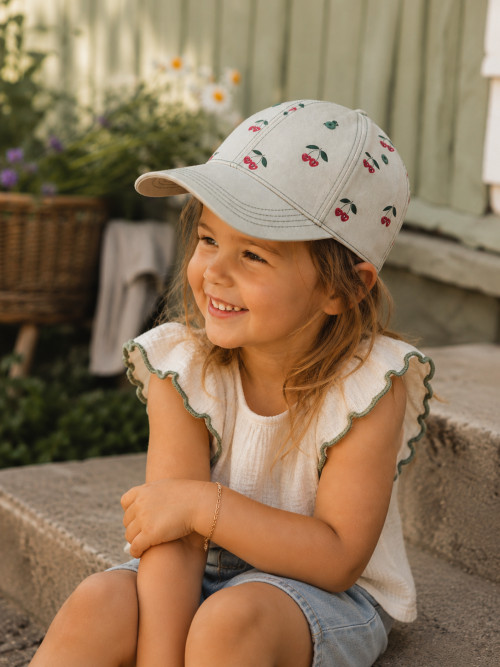 JEP KIDS Kappe Slipstop Cherry Green - Kirschen