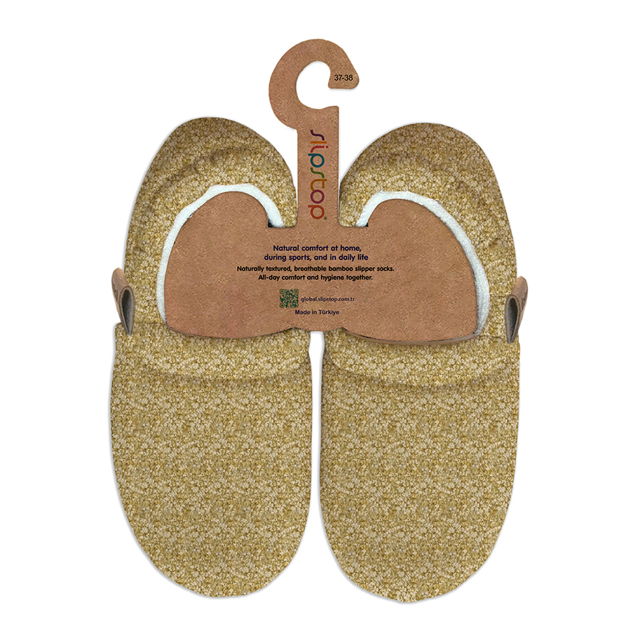 Slipstop Bootie Hausschuh - Mustard für Erwachsene