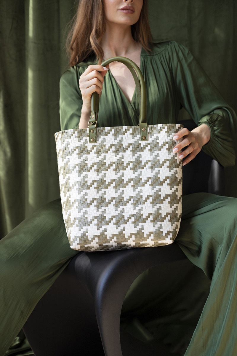 Handed By Shopper Mayfair Grand- Einkaufskorb  Size / Grösse  L - Farbe Olive 