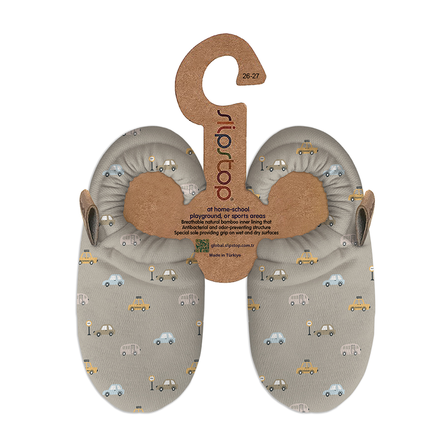 Slipstop Bootie Hausschuh - Cars Naturel