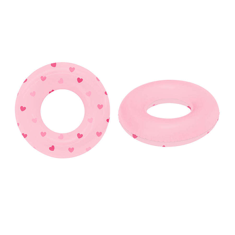 Slipstop Schwimmreifen Claire - Rosa mit Herzen 
