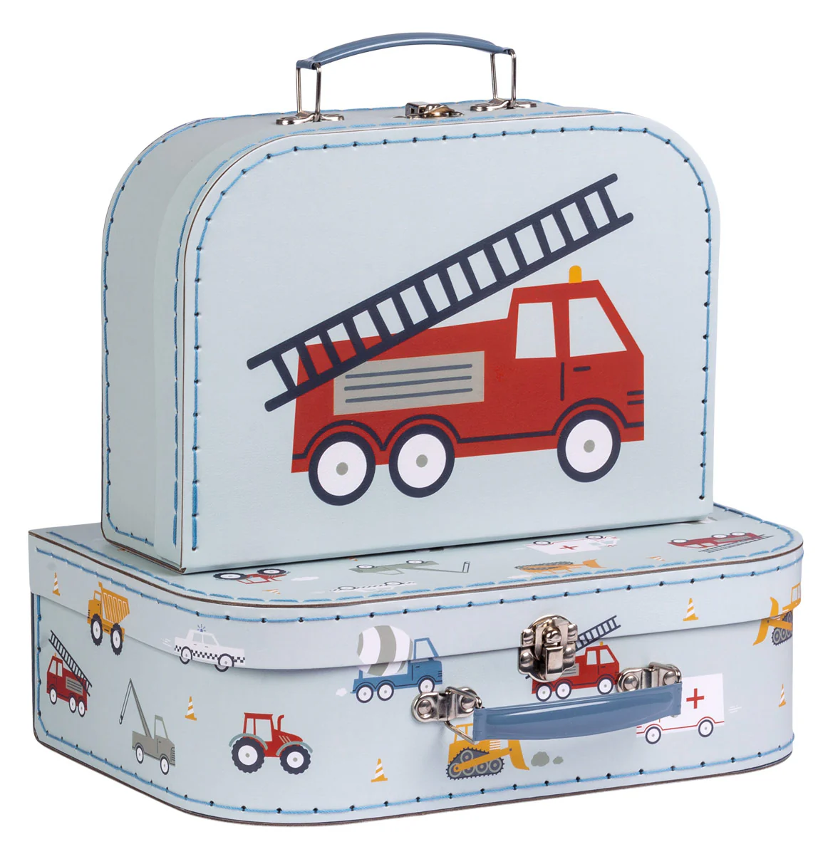 A Little Lovely Company Kofferset Fahrzeuge A Little Lovely Company Kofferset Fahrzeuge