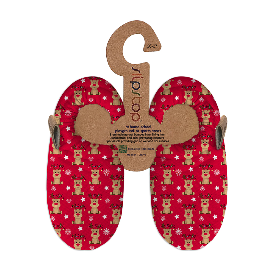 Slipstop Bootie Hausschuh - Rudolph der Rentier