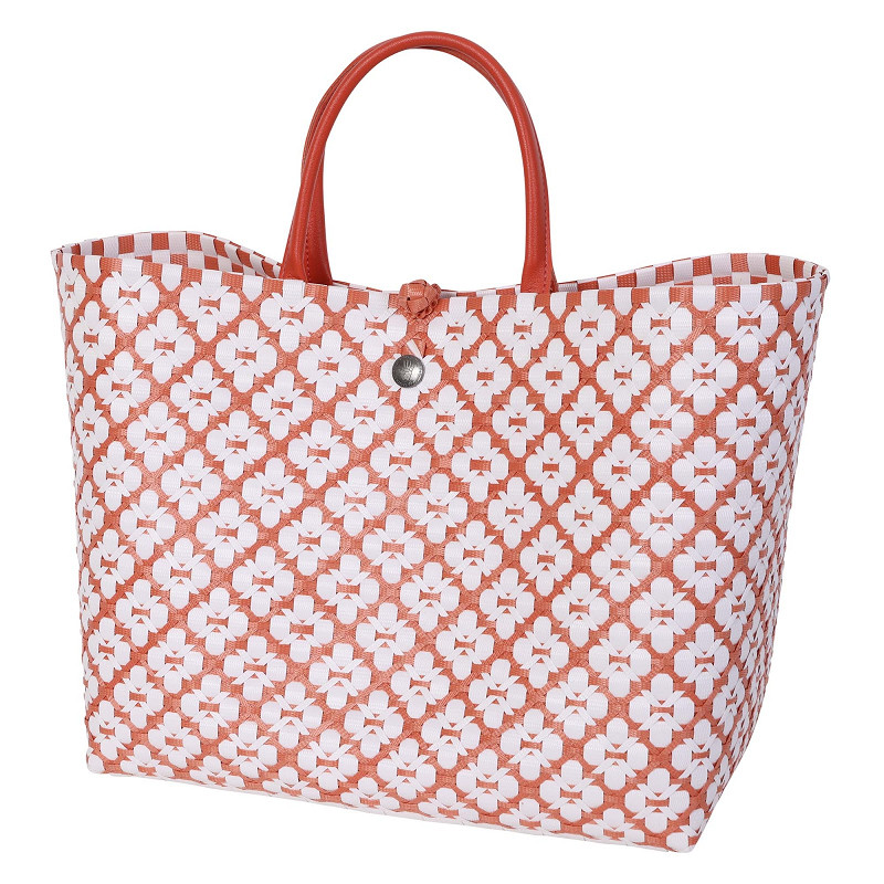 Handed By Motif Bag - Shopper Einkaufskorb Grösse / Siz L - Farbe Rust - Orange