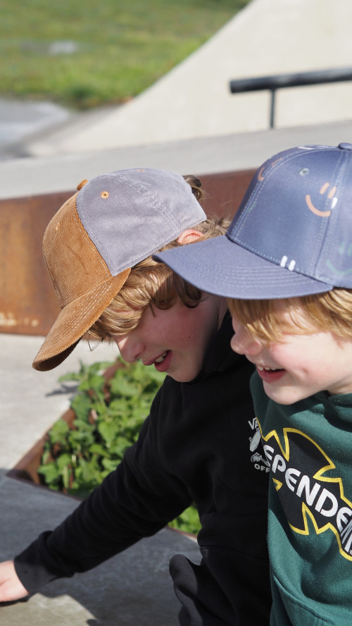 JEP KIDS Kappe in grau mit Smiley  