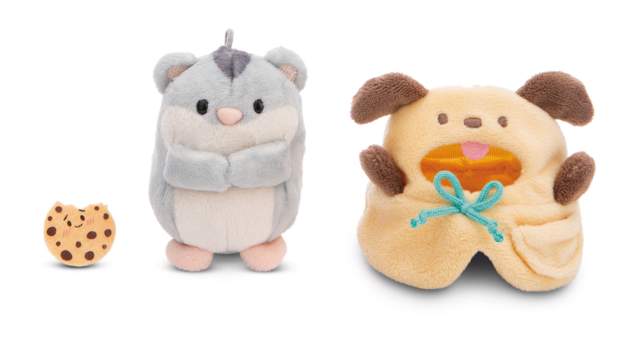 Nici Kuscheltier Set mymochi Hamster Shai mit Keks und Hundekostüm 8cm  