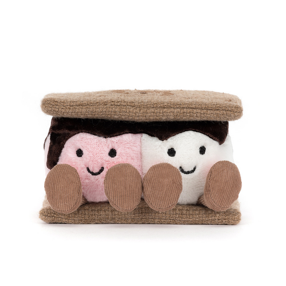 Jellycat Amuseables S'mores Lagerfeuer Snack 7cm x 12cm x 7cm