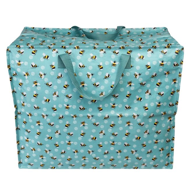 Rex London Retro XXL Riesentasche - Aufbewahrungstasche Motiv Bumblebee - Biene Mint