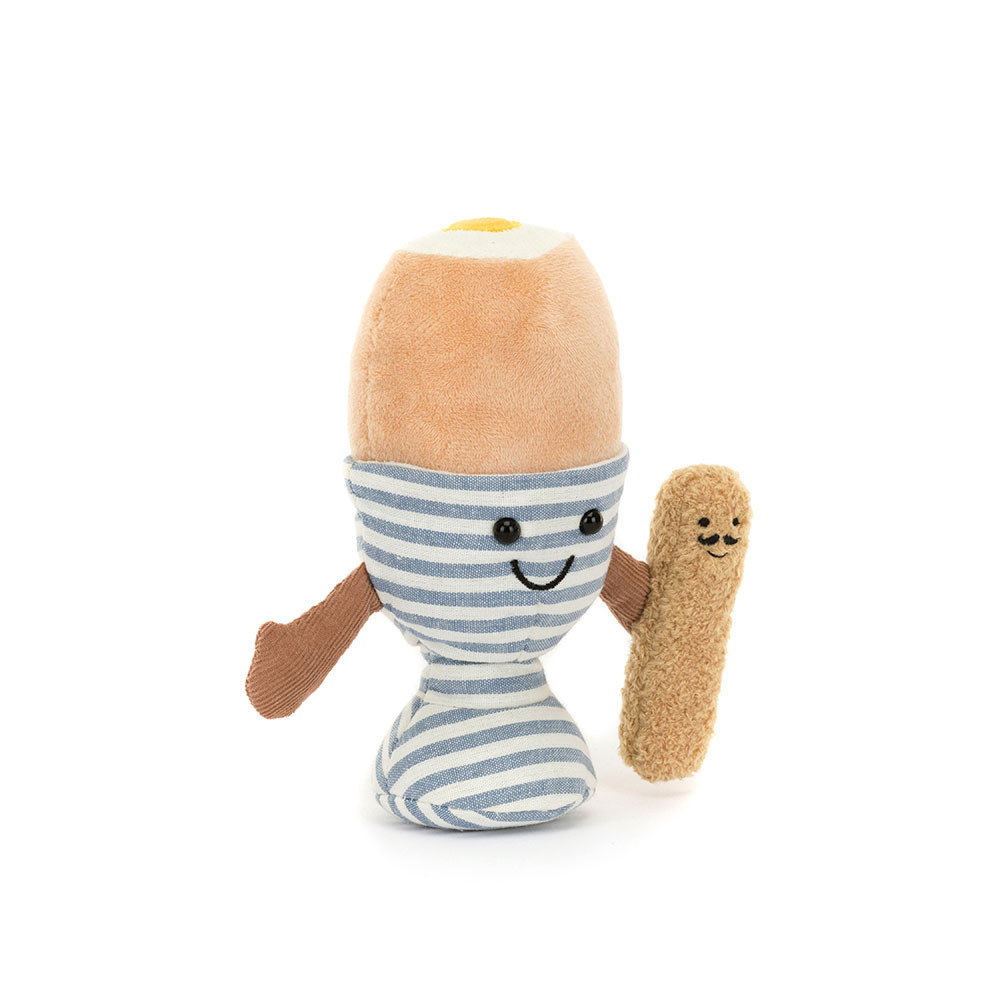 Jellycat Amuseables Eggetha Egg & Lance Soldier Kuscheltier 16 cm  Frühstücksei