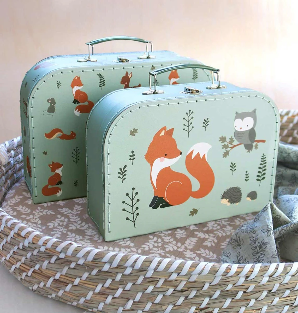 A Little Lovely Company Kofferset Waldfreunde A Little Lovely Company Kofferset Waldfreunde