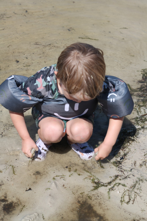 JEP KIDS - SLIPSTOP Schwimmweste - Puddle Jumper Smiley Grey - Grau
