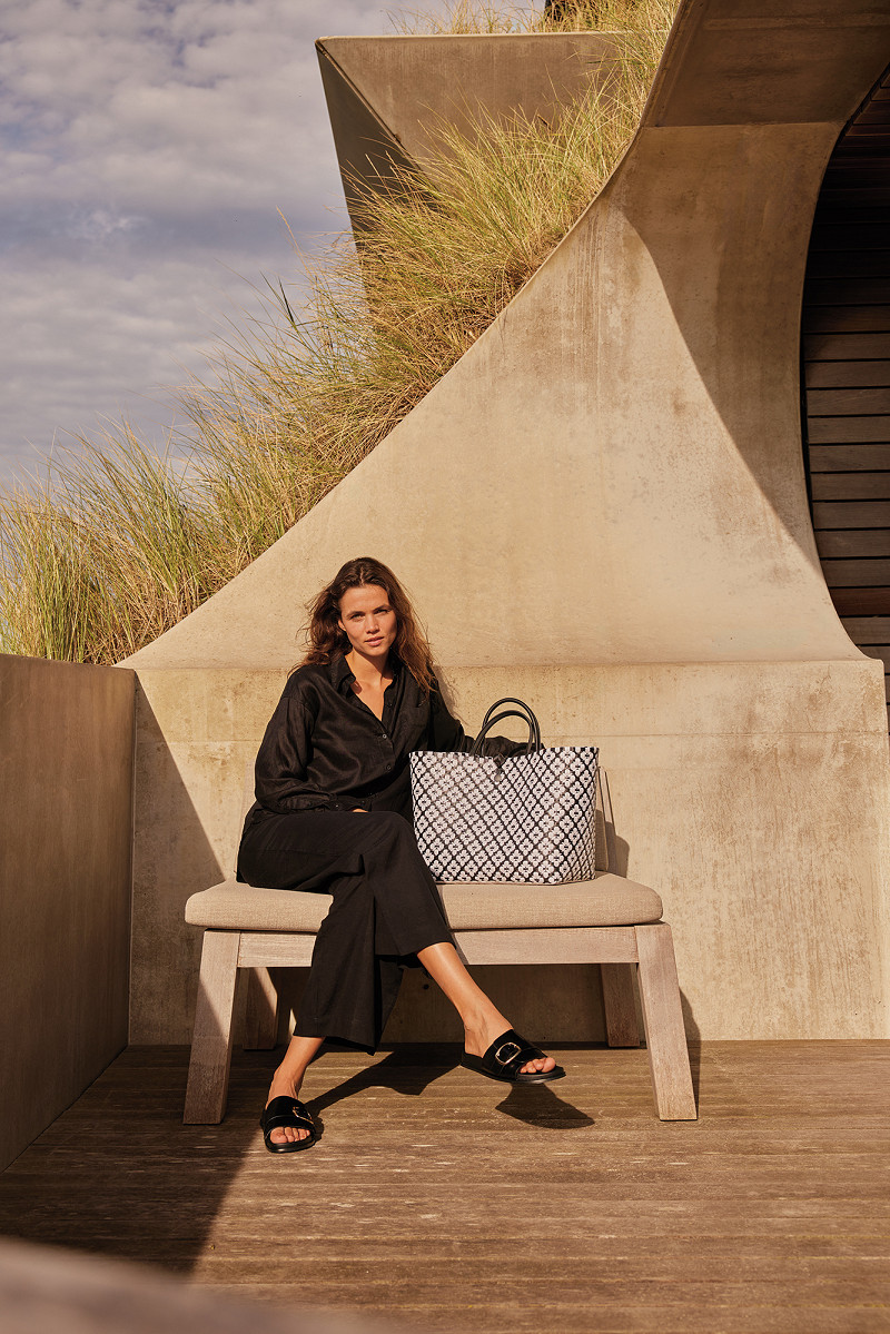 Handed By Motif Bag - Shopper Einkaufskorb Grösse / Siz L - Farbe Black - Schwarz