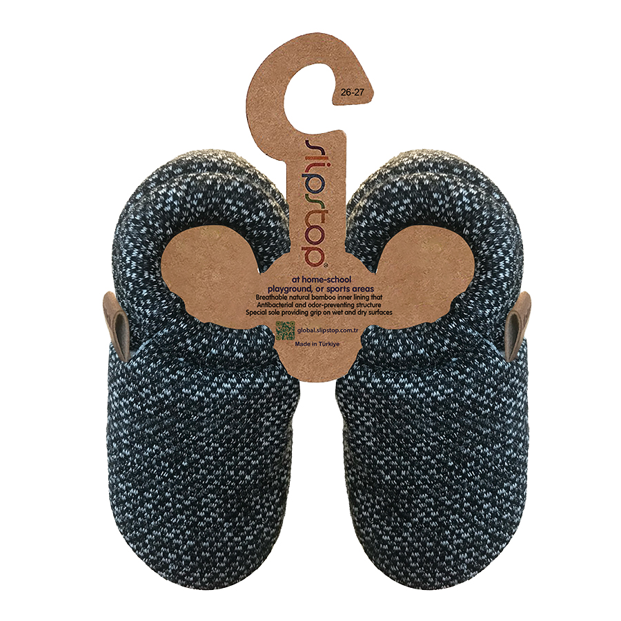 Slipstop Bootie Hausschuh - Antrasit Junior