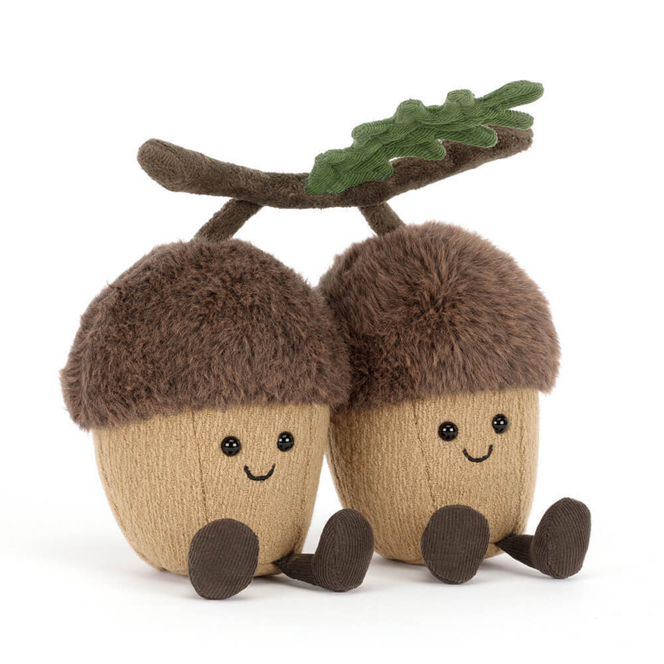 Jellycat Amuseables Ort & Tum Acorns Eicheln 18cm x 18cm x 6cm